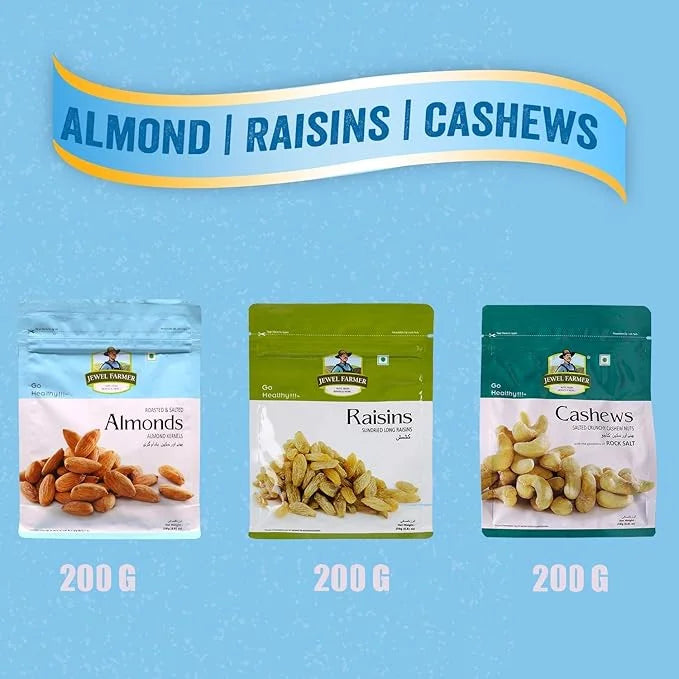 premium dry fruits gift pack – 3 in 1 combo box