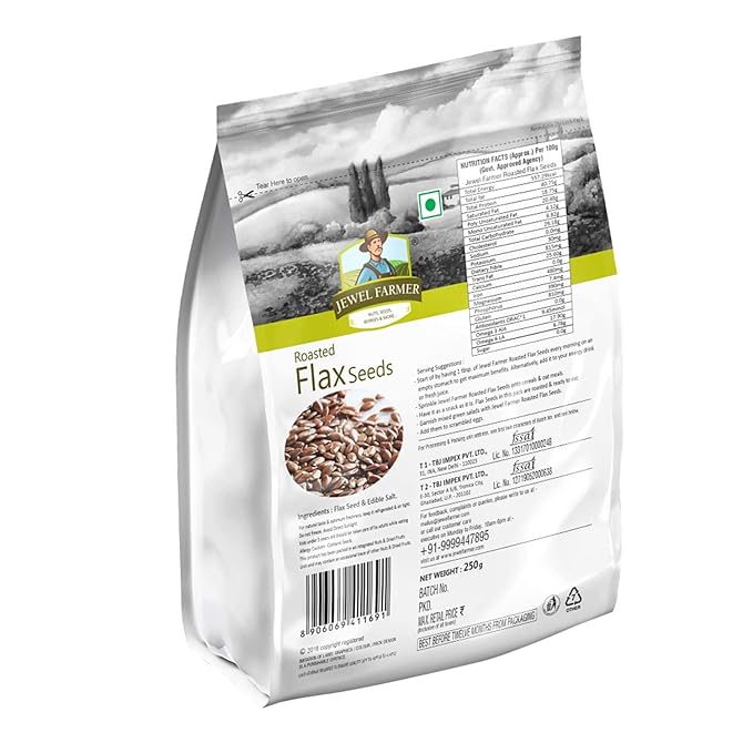 roasted flax seeds - 250g