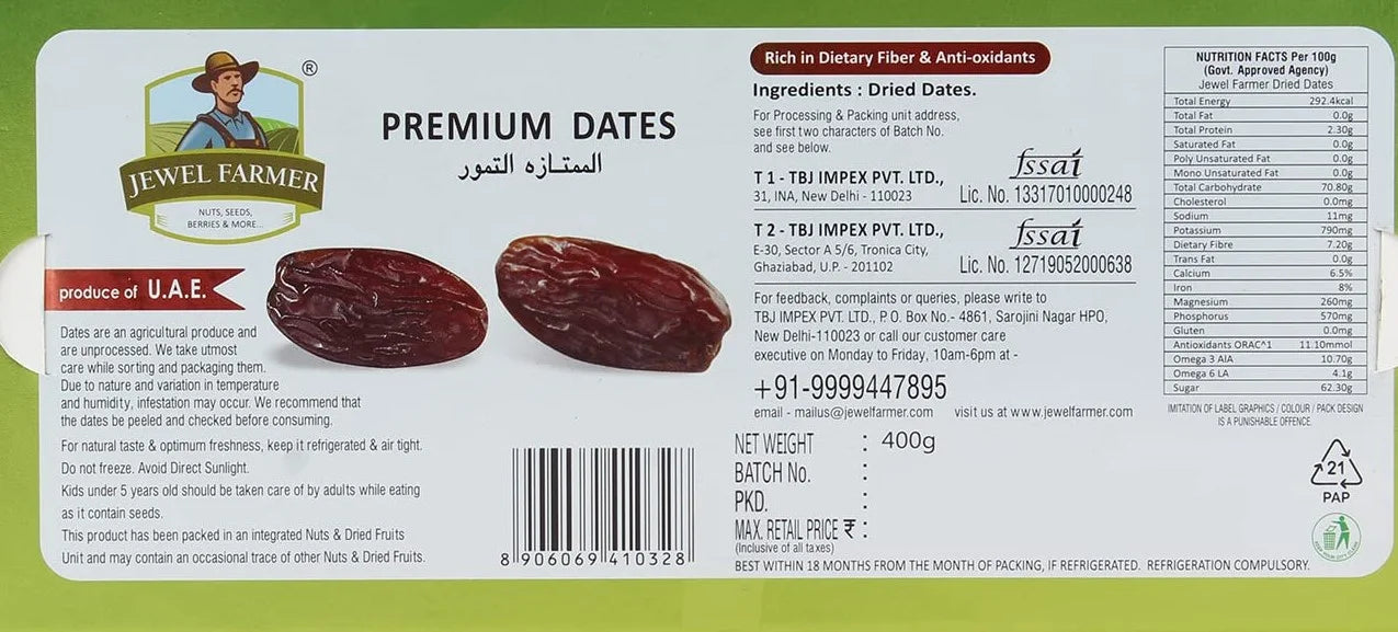 premium dates - 400g