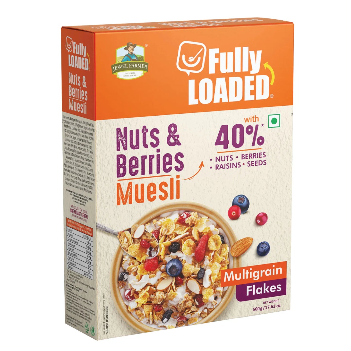 fully loaded nuts & berries muesli - 500g