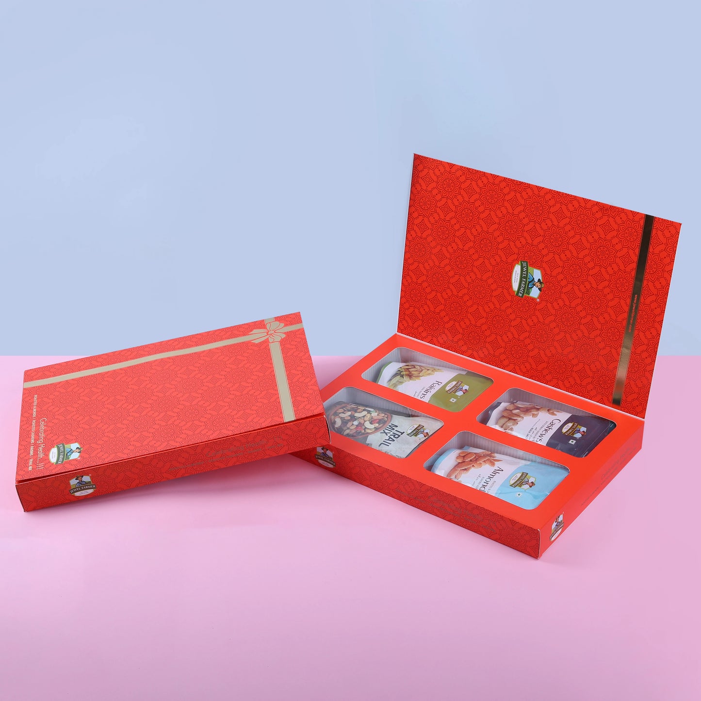 premium dry fruits gift pack – 4 in 1 combo box