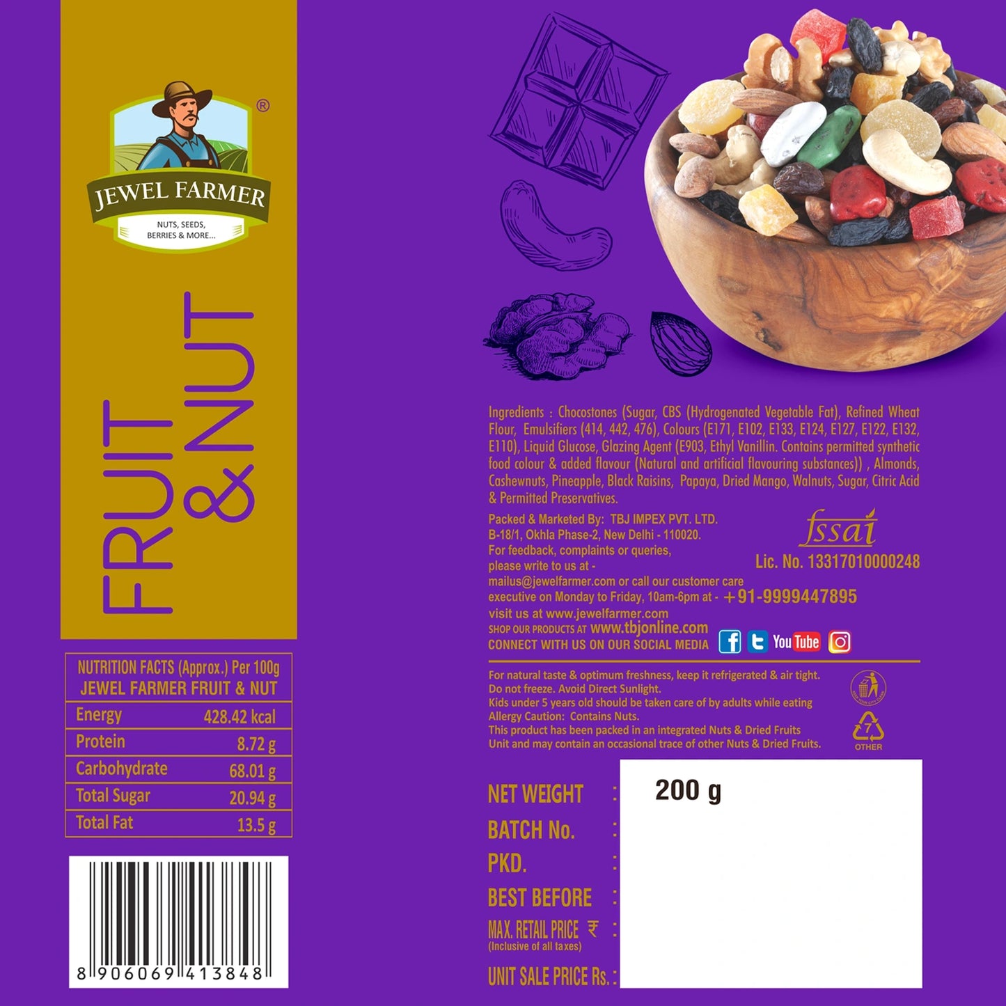 fruit & nut - 200g