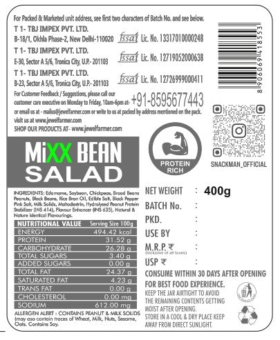snackman mixx bean salad 400g