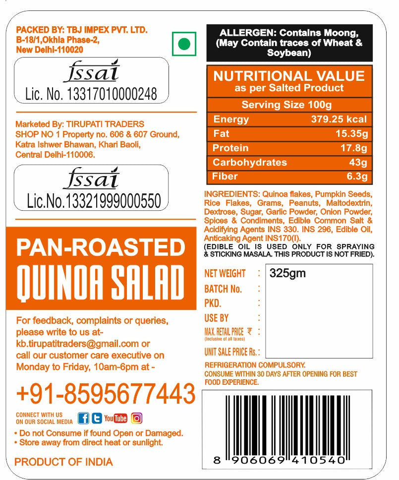 snackman quinoa salad - 325g