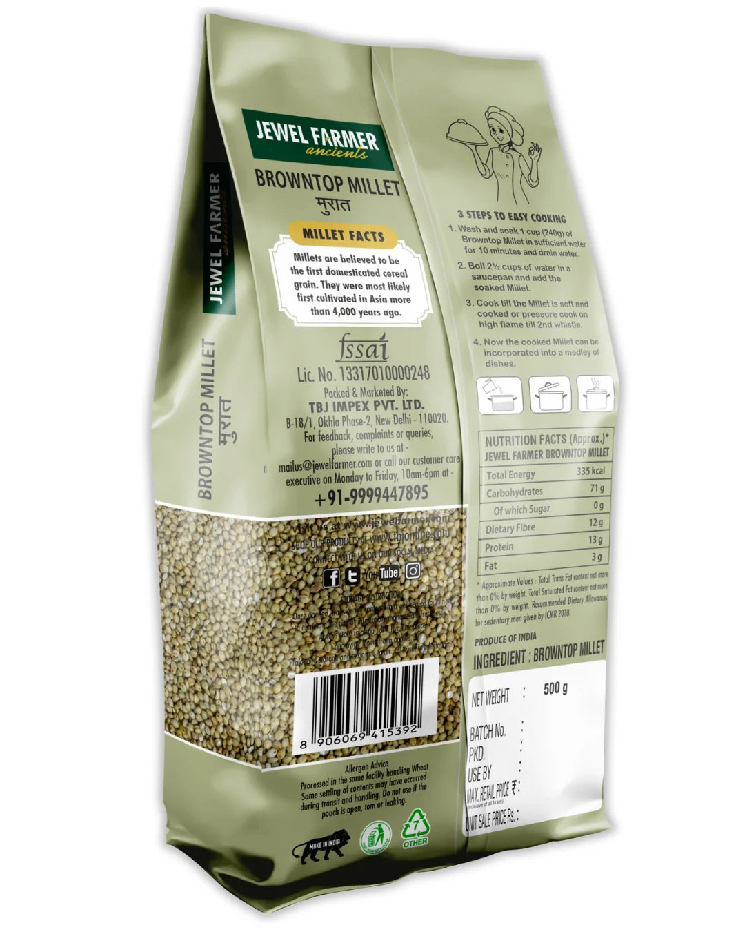 brown top millet – 500g