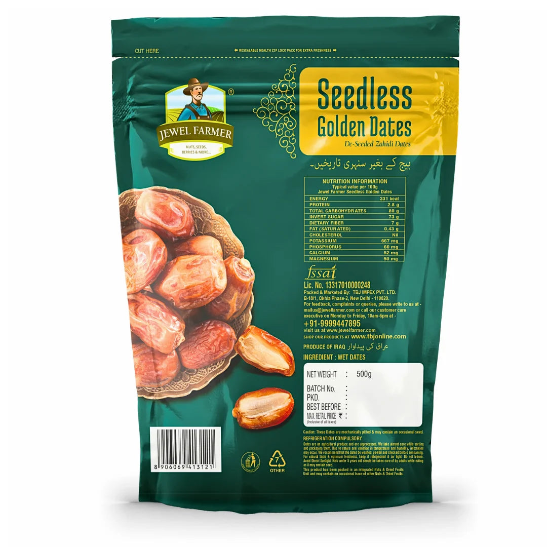 seedless golden dates - 500g