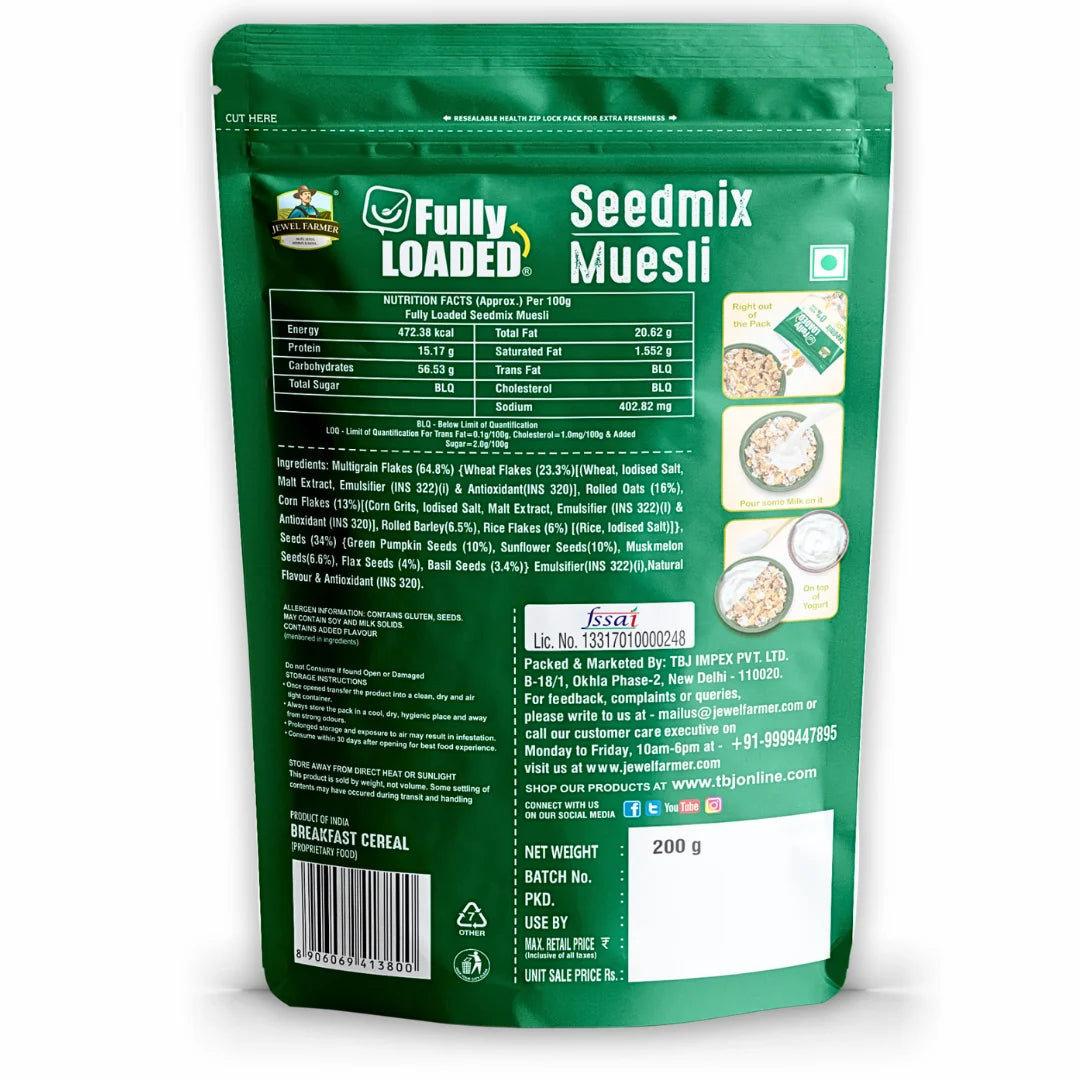 fully loaded seedmix muesli - 200g
