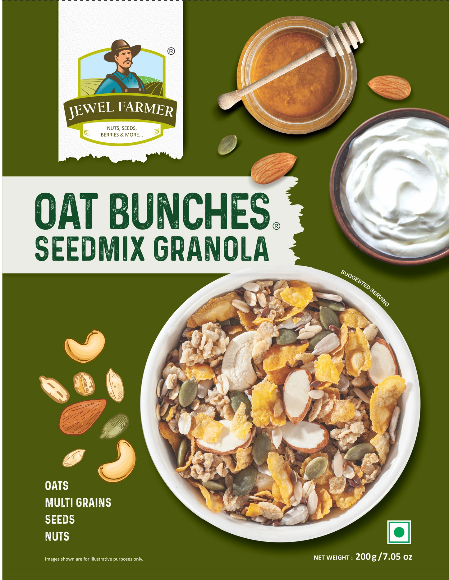 oat bunches seedmix granola - 200g
