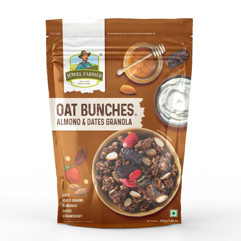 oat bunches almond & dates granola - 200g