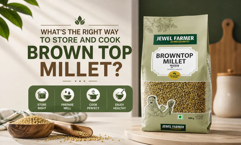 Brown Top Millet storage