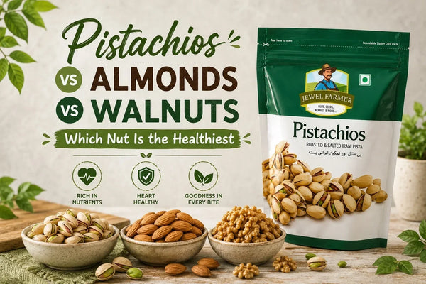 Pistachios vs Almonds vs Walnuts