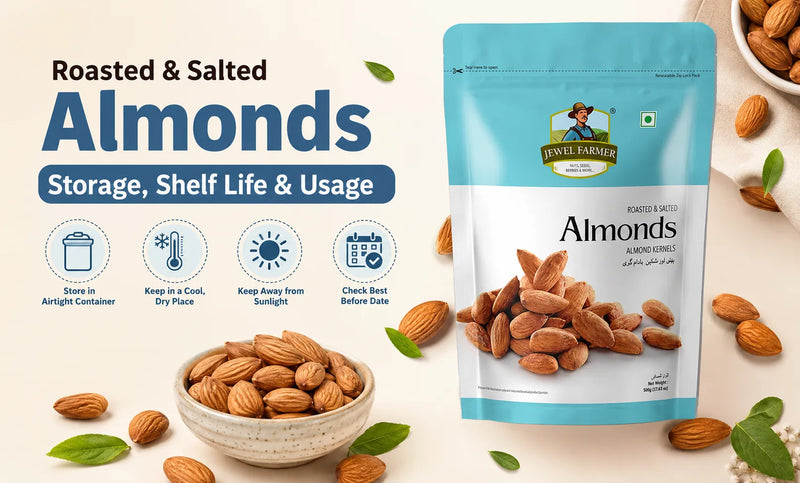 store roasted almonds