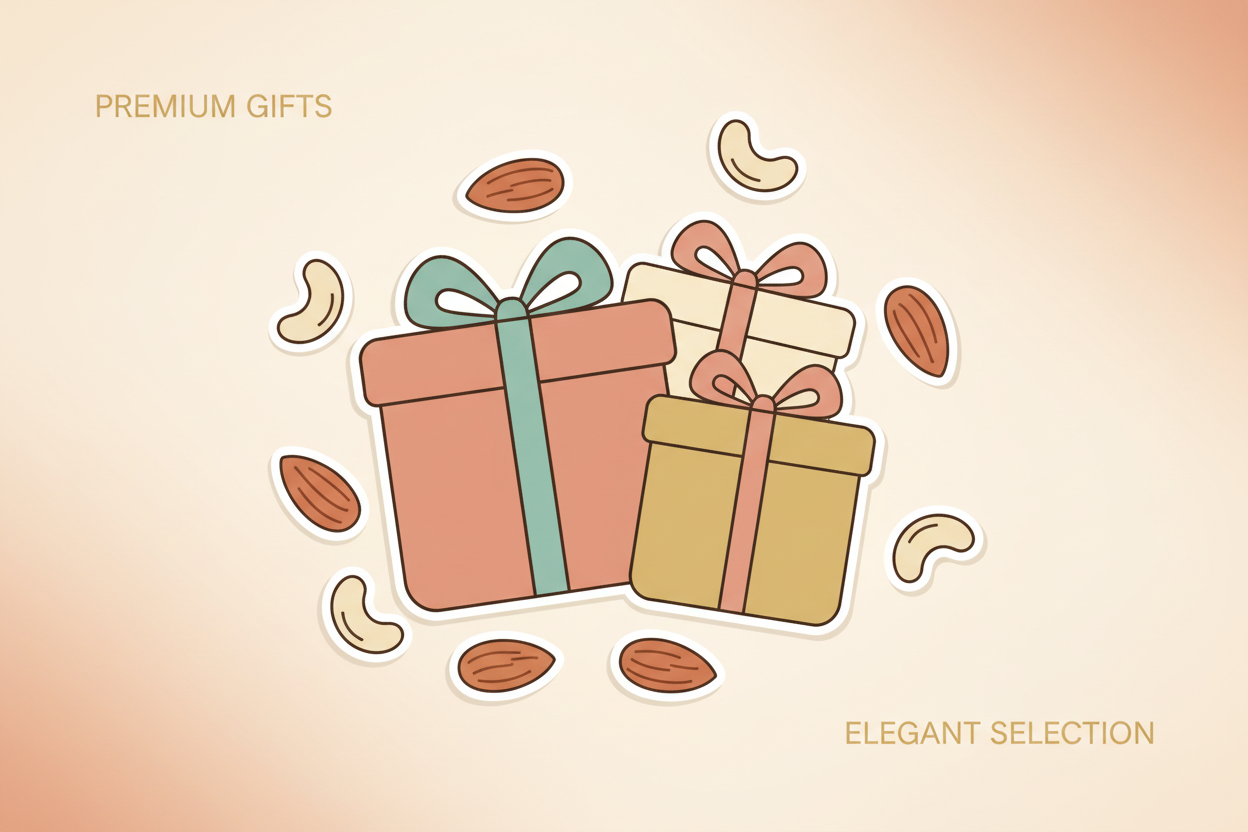 Premium Dry Fruits Gift Hampers - Festive Corporate Wedding Gifting | JEWEL FARMER