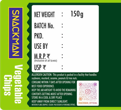 Snackman Vegetable Chips - 150g