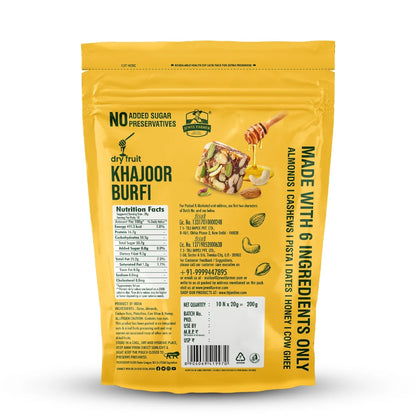 Dry Fruit Khajoor Burfi - 200g