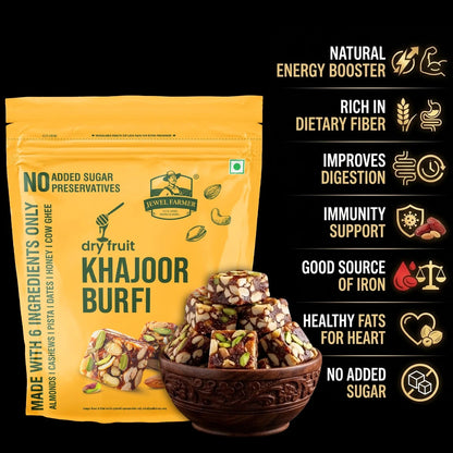 Dry Fruit Khajoor Burfi - 200g