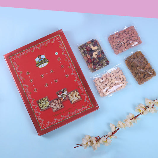 Premium Dry Fruits Gift Pack – 4 in 1 Classic Combo Box