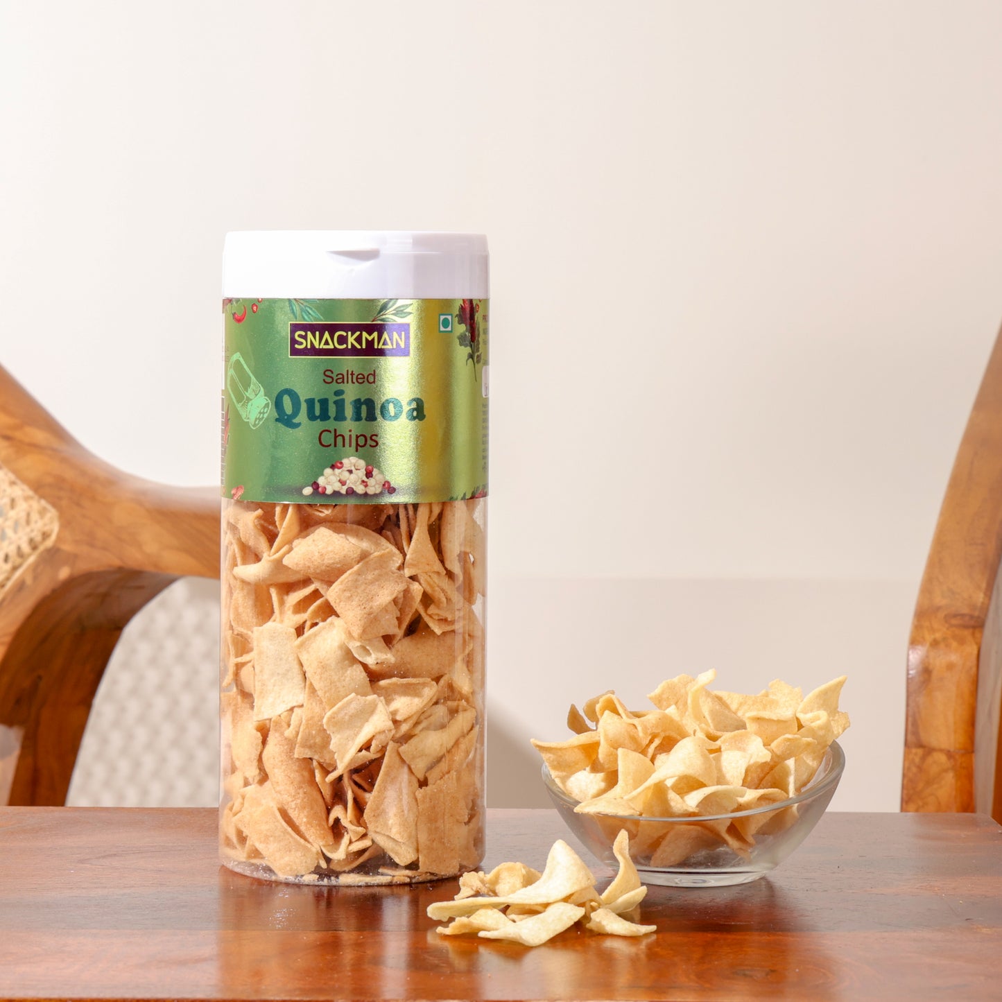 snackman salted quinoa chips - 150g