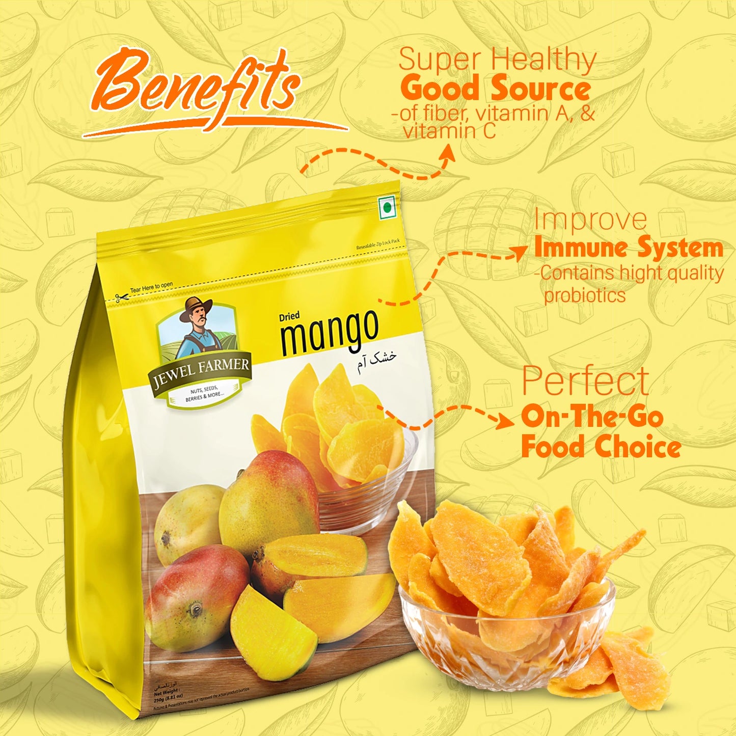 dried mango - 250g