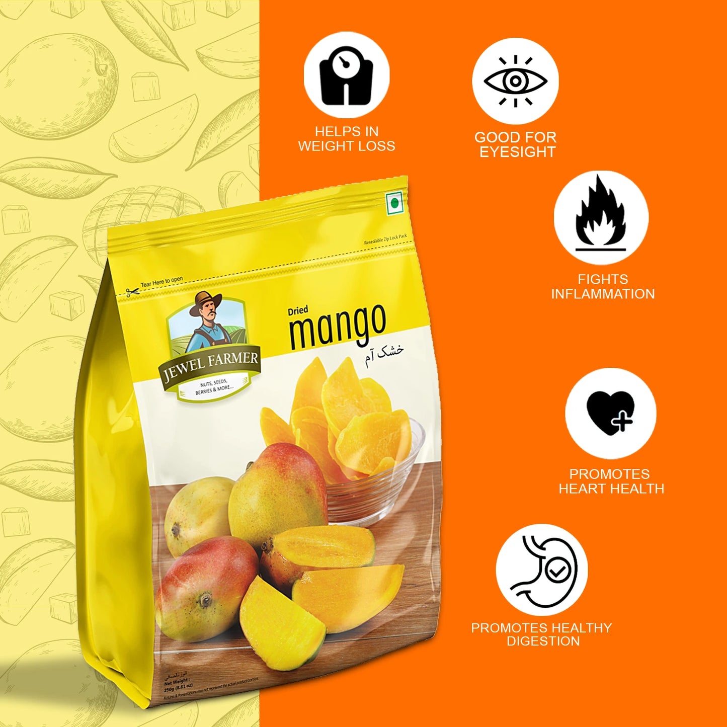 dried mango - 250g