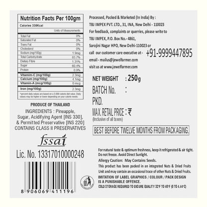 Dried Pineapple - 250g