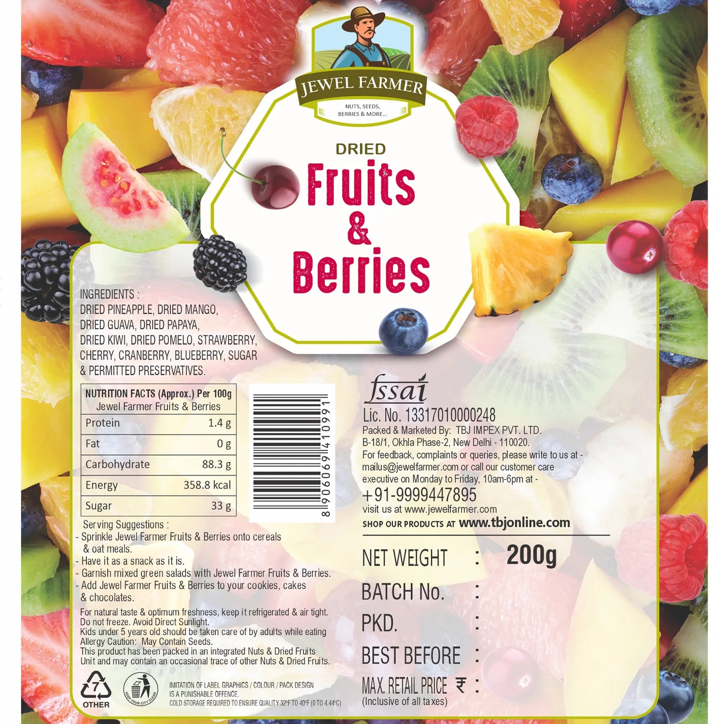 fruits & berries - 200g