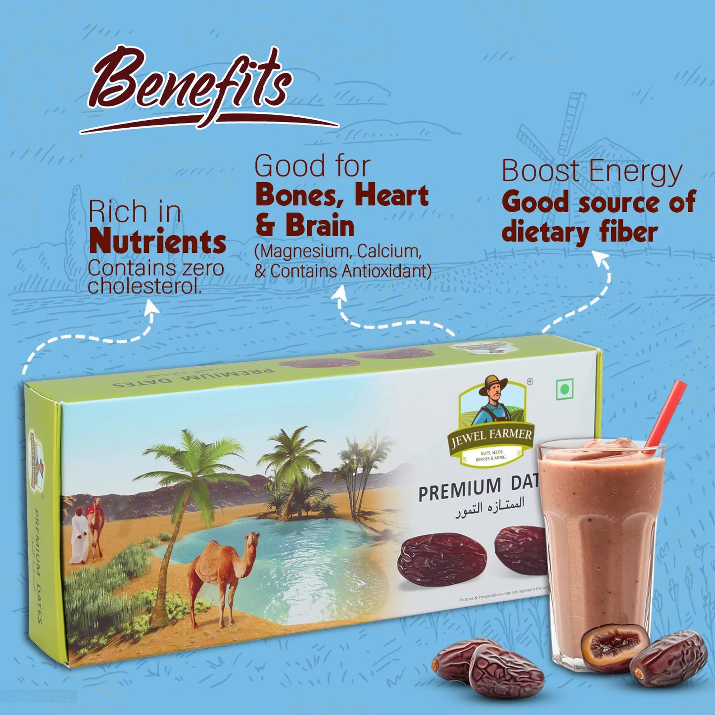 premium dates - 400g