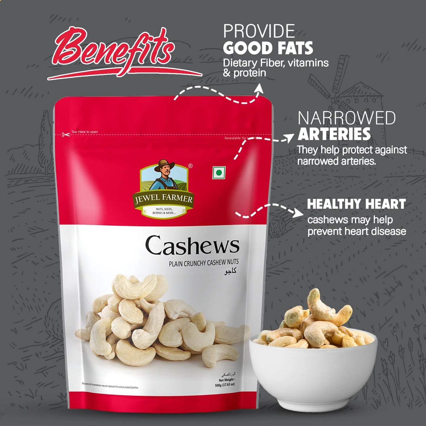 cashews (kaju) - 500g