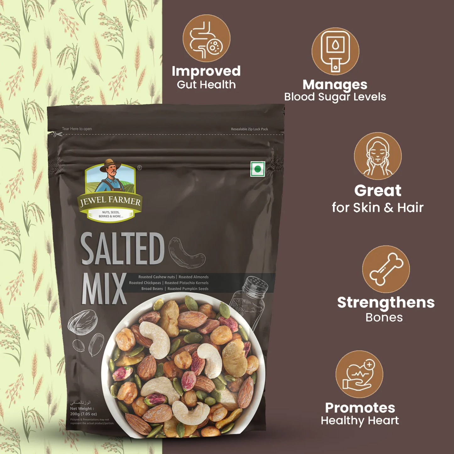 salted mix - 200g