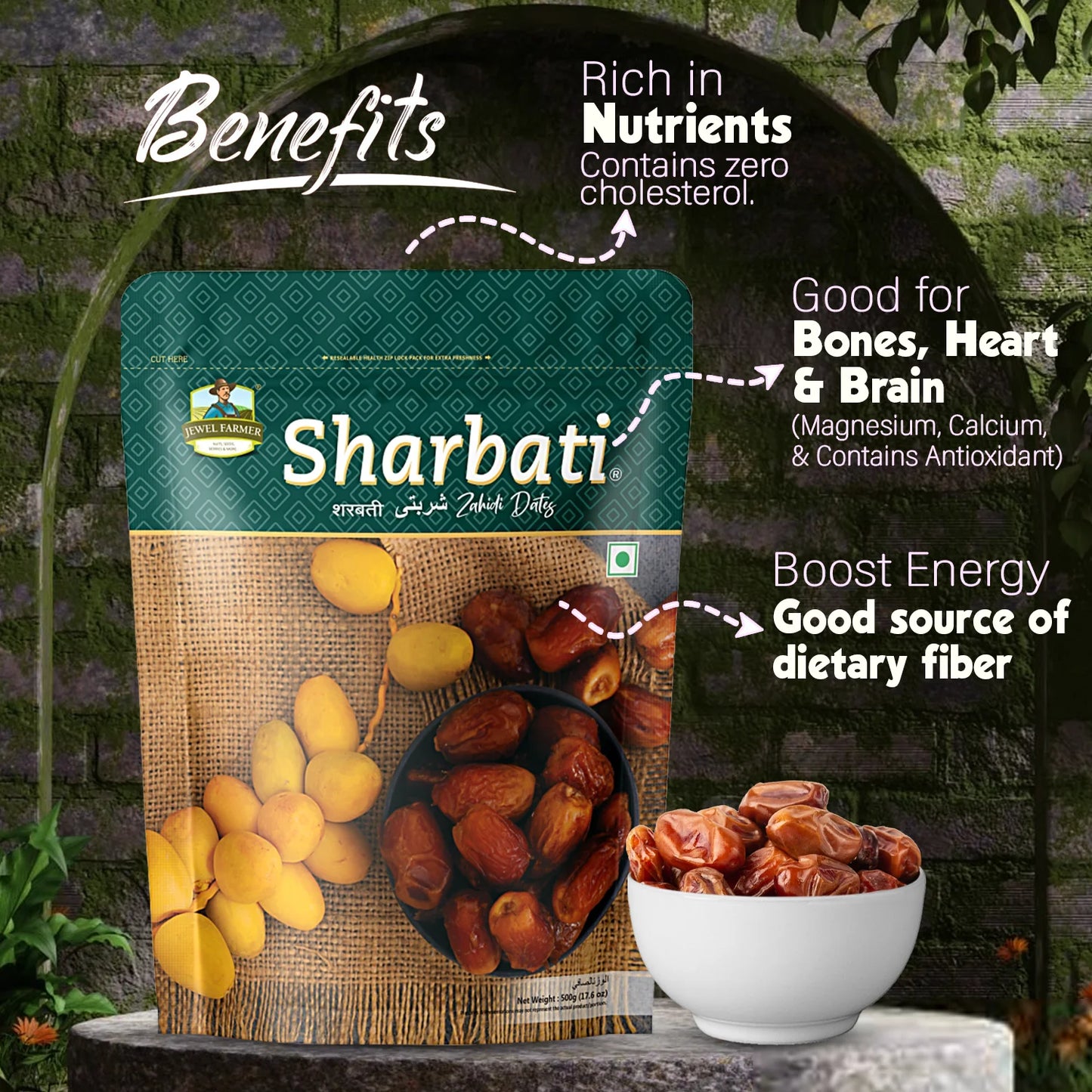 sharbati dates - 500g