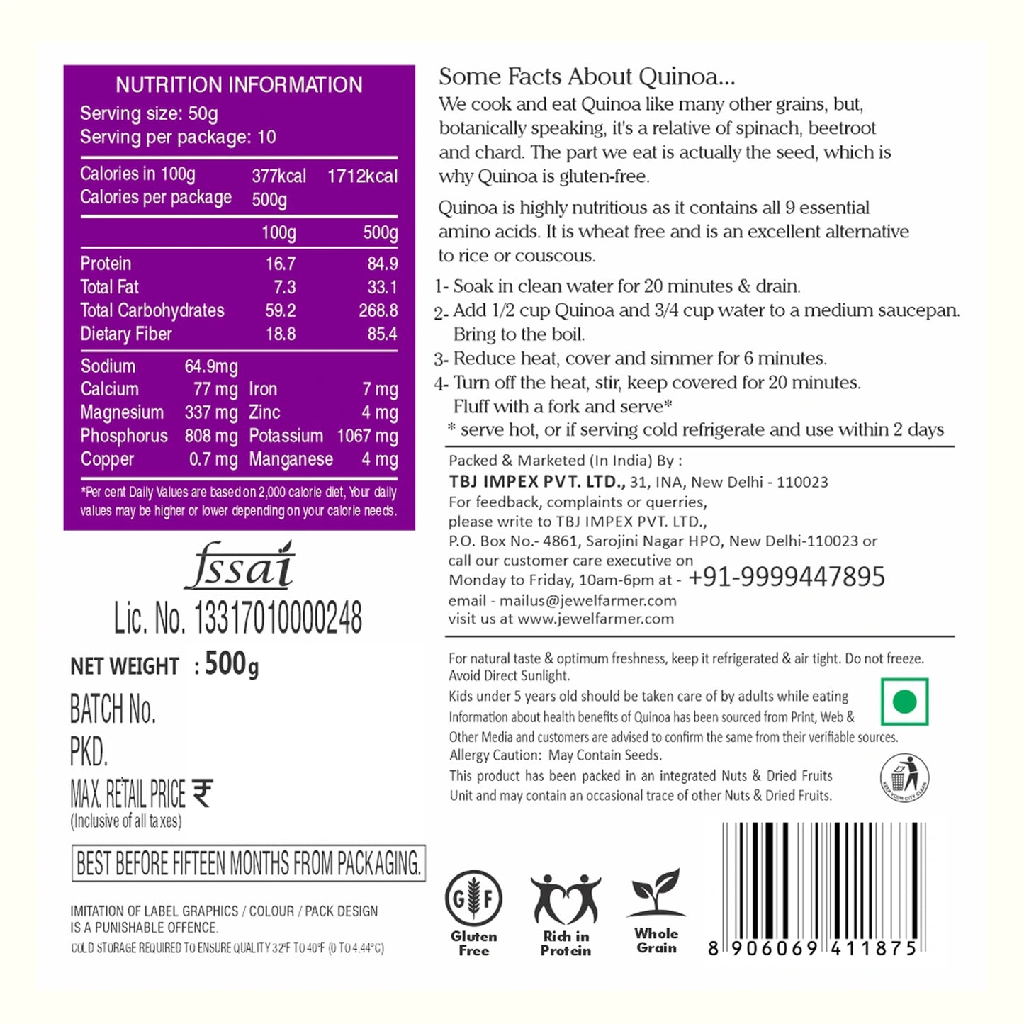 tricolor quinoa - 500g