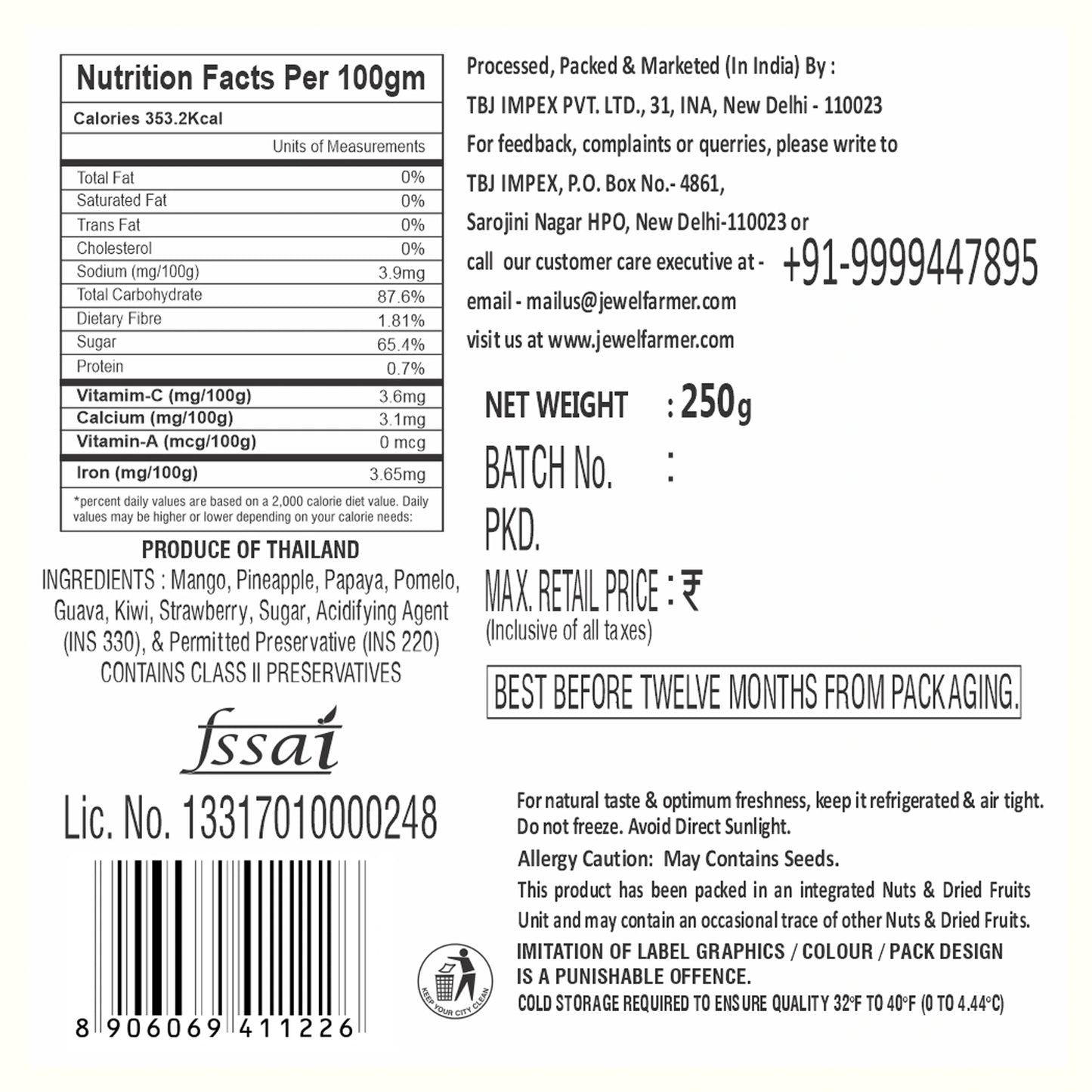 jewel-farmer-mixed-fruits-250g-informational-facts