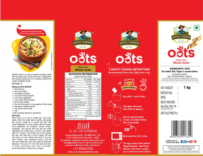 Jewel-farmer-Instant-oats-1kg-nutritional-facts