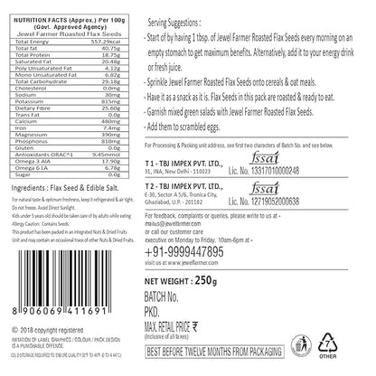 Jewel-farmer-Roasted-flax-seeds-250g-nutritional-facts