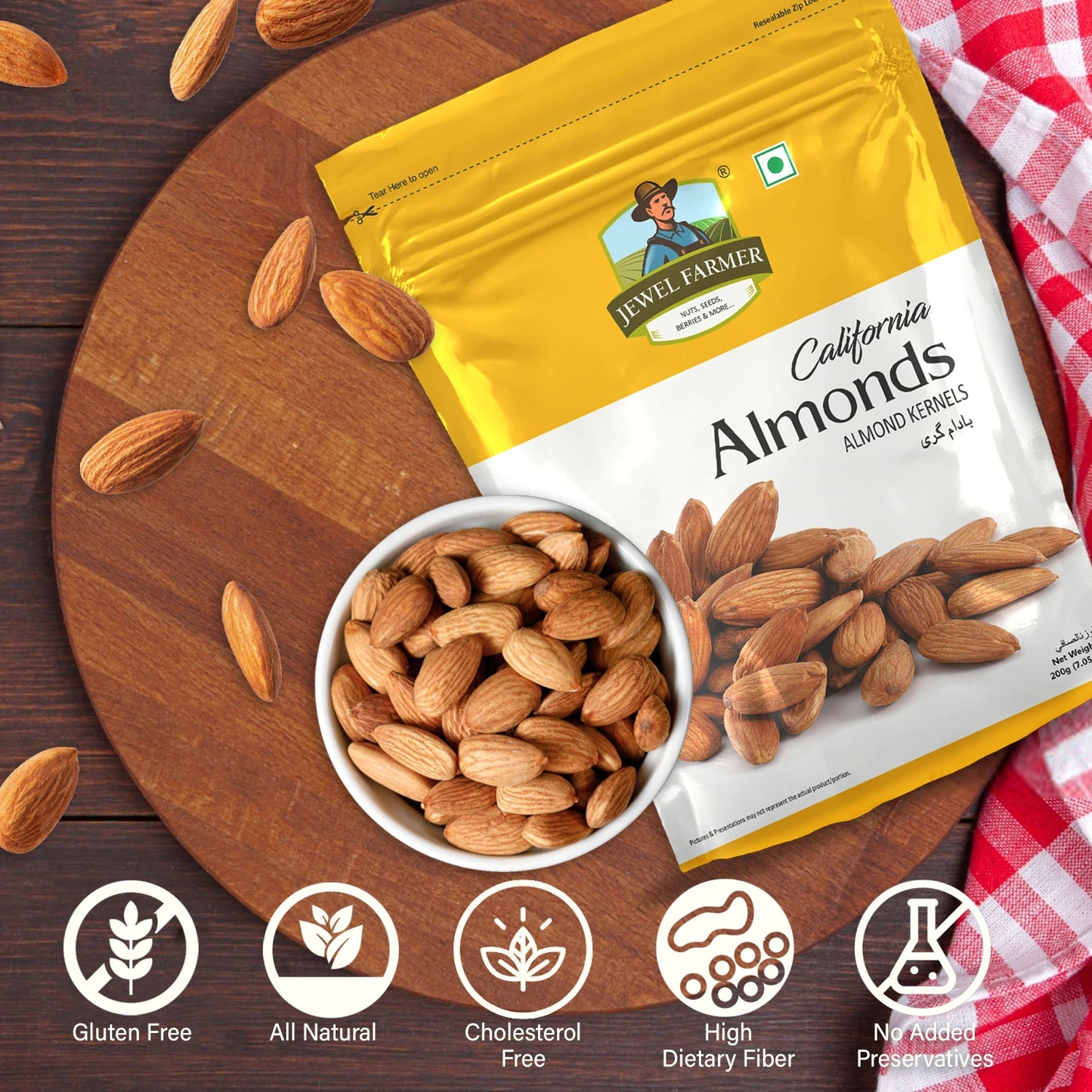 california almonds - 200g