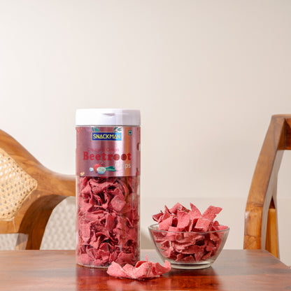 Snackman Cream & Onion Beetroot Chips - 150g