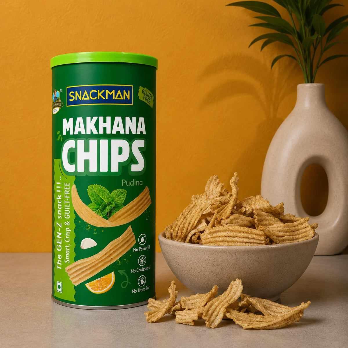 snackman pudina makhana chips - 125g