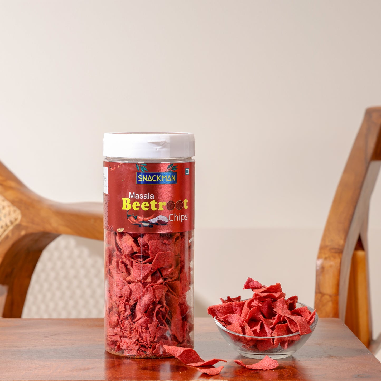 snackman masala beetroot chips - 150g