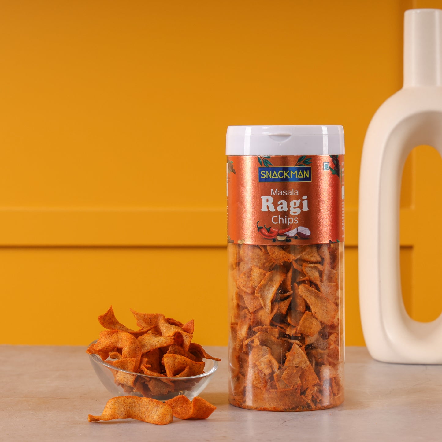 snackman masala ragi chips - 150g