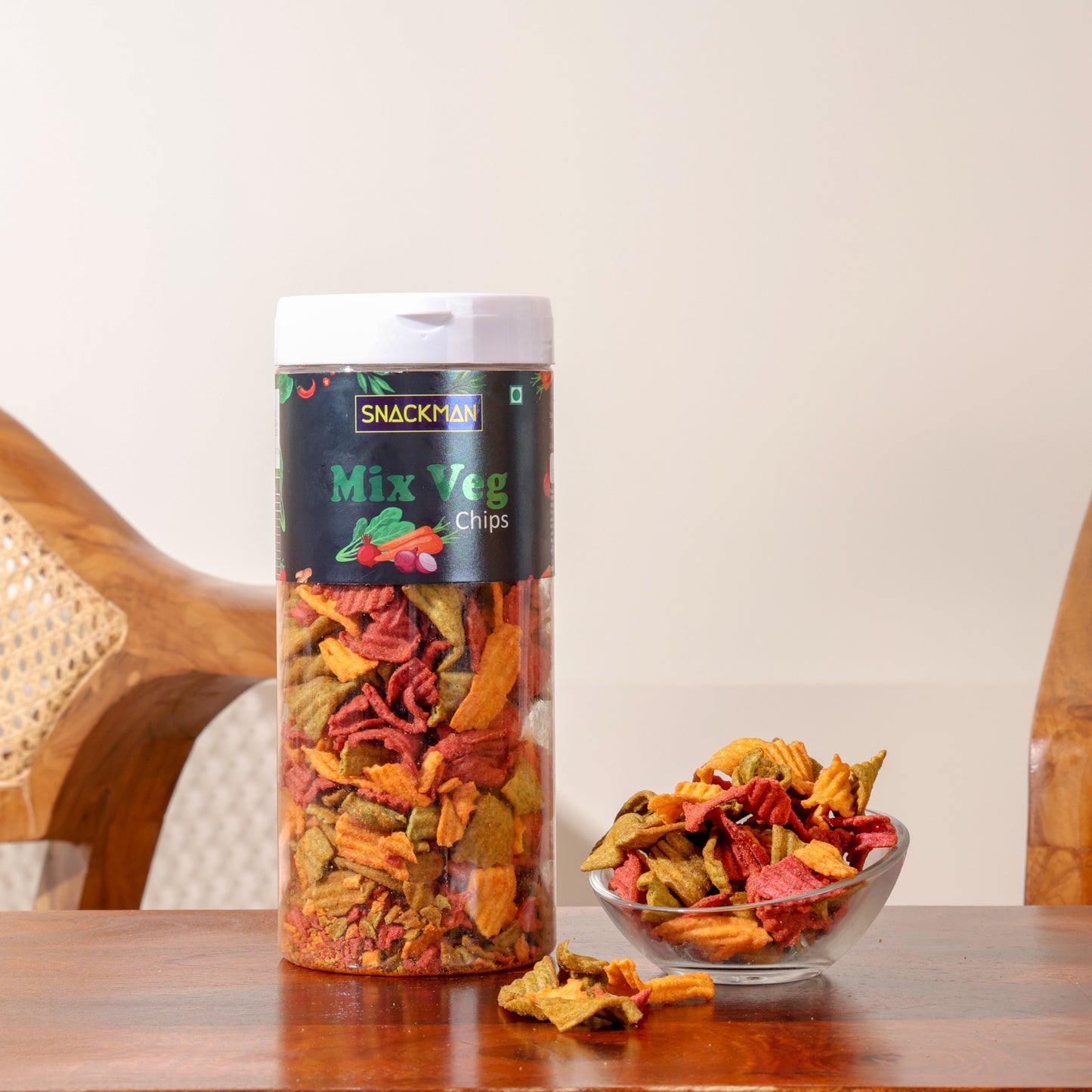 snackman mix veg chips - 150g