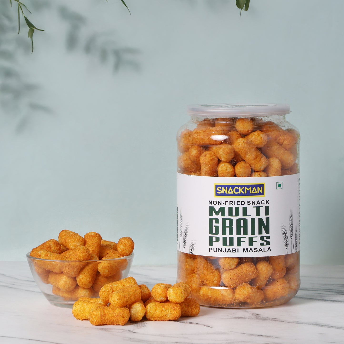 snackman multi grain puffs (punjabi masala) - 190g