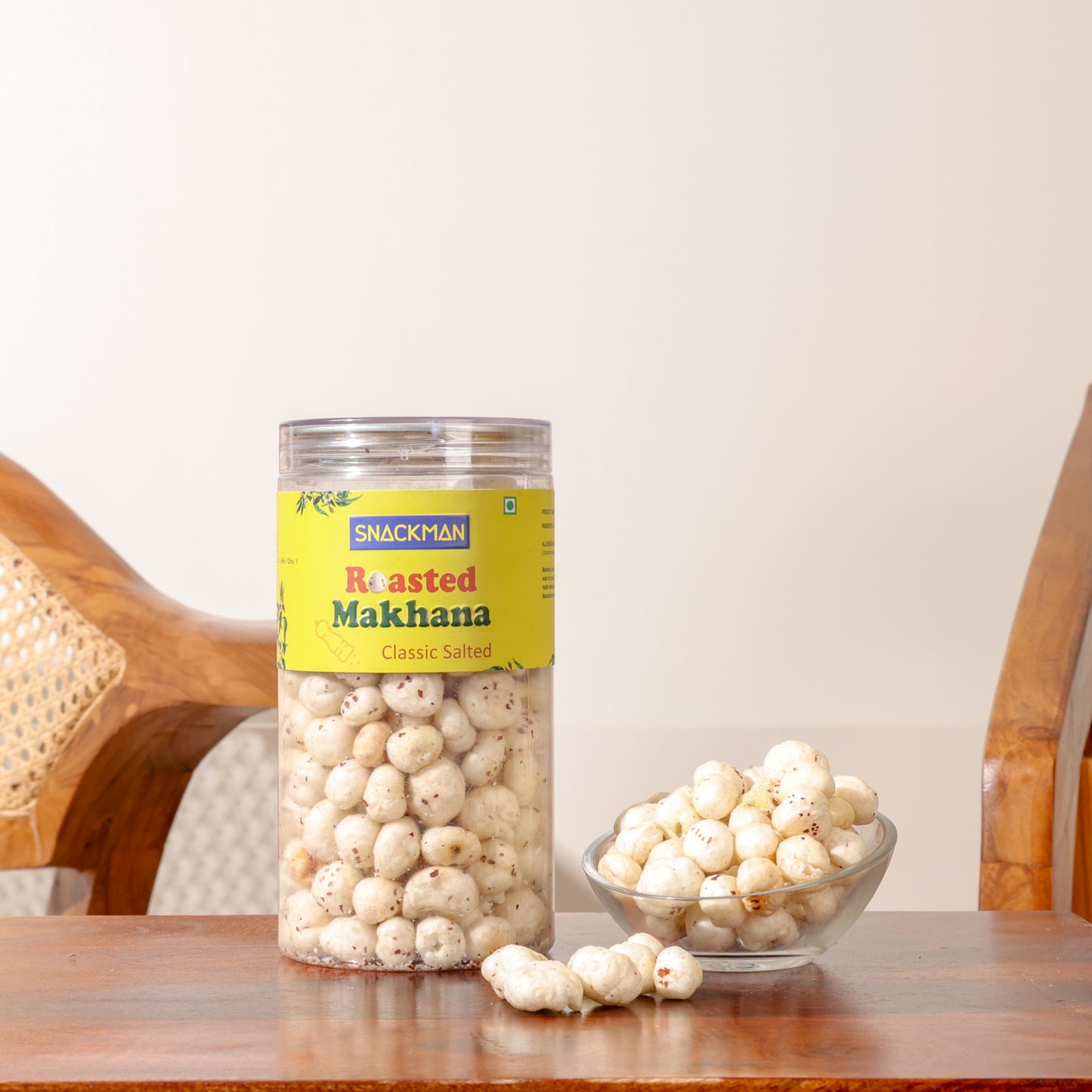 snackman roasted makhana (classic salted) - 70g