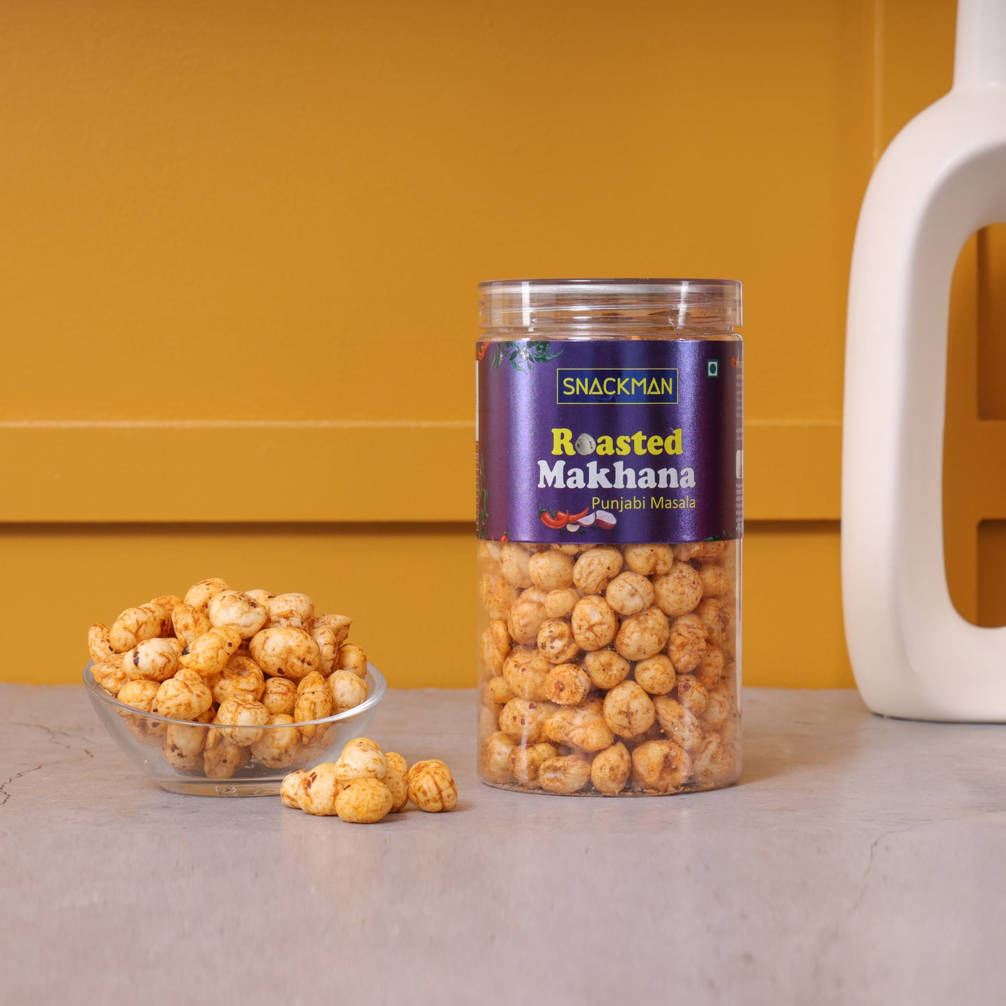 snackman roasted makhana (punjabi masala) - 70g