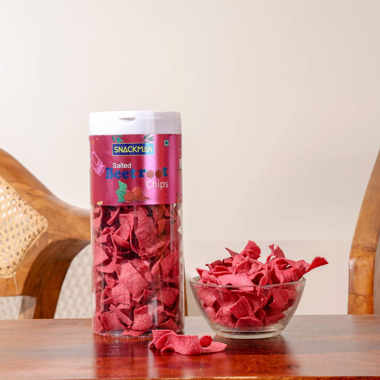 snackman salted beetroot chips - 150g