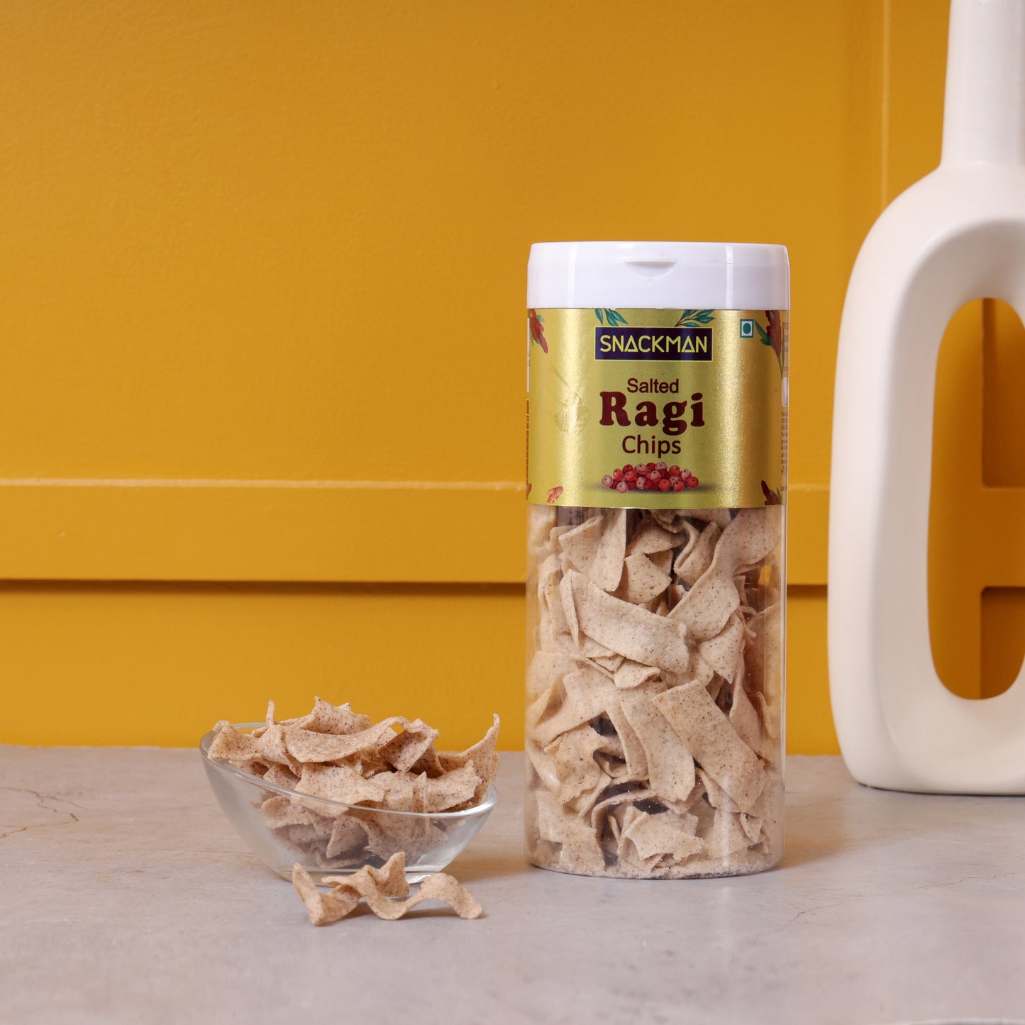 snackman salted ragi chips - 150g