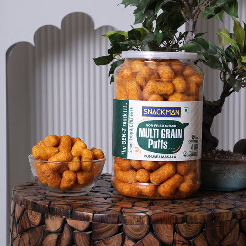 Snackman Multi Grain Puffs (Punjabi Masala) - 190g