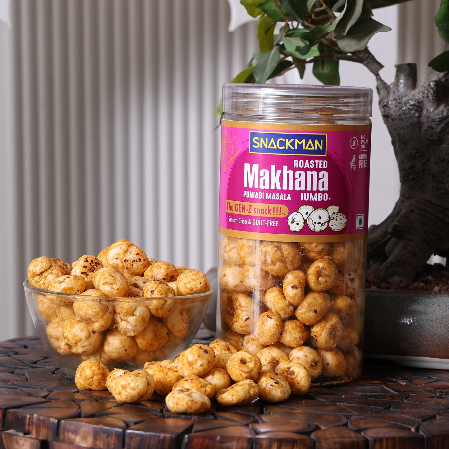 snackman roasted makhana (punjabi masala) - 75g