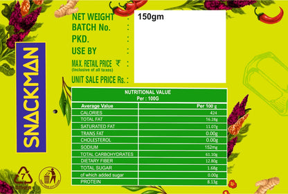 Snackman Salted Quinoa Chips - 150g