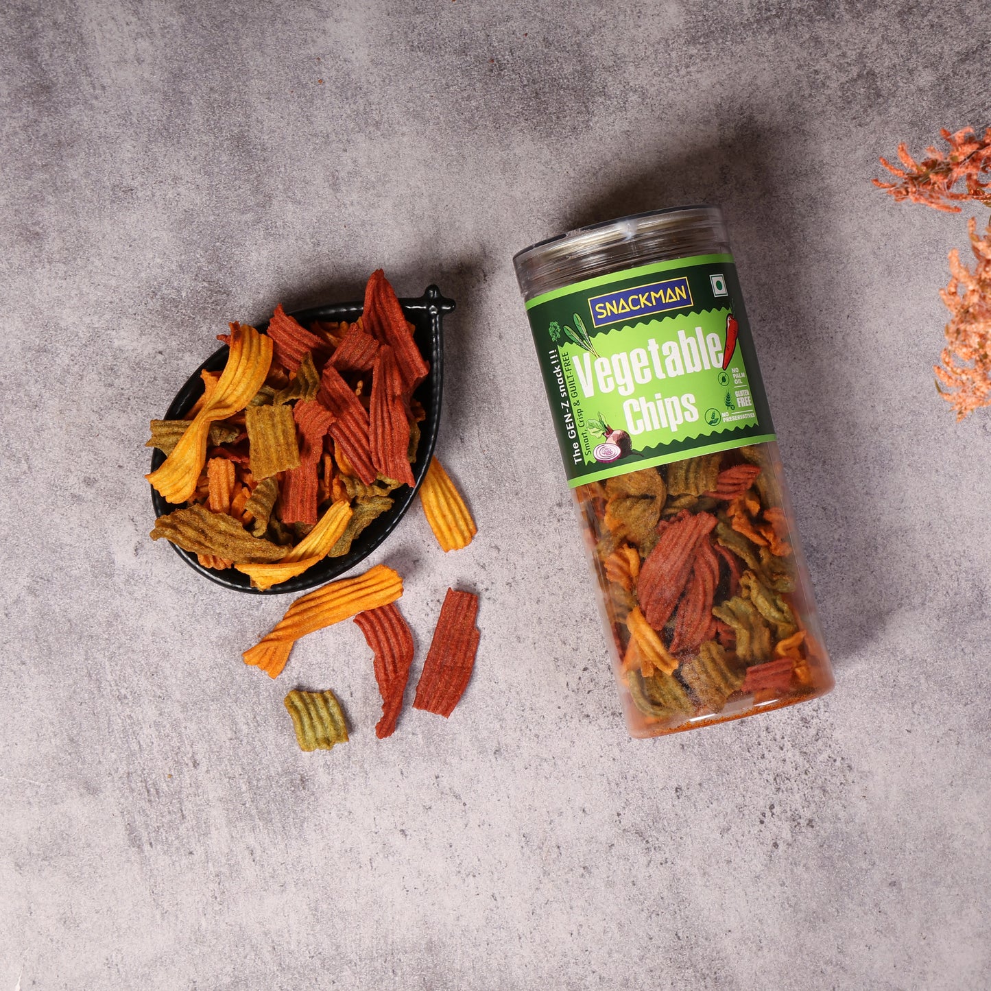 snackman vegetable chips - 150g