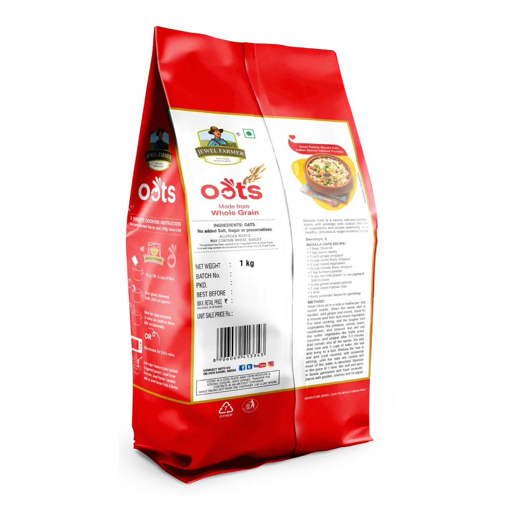 whole grain oats (instant oats) - (1 kg)
